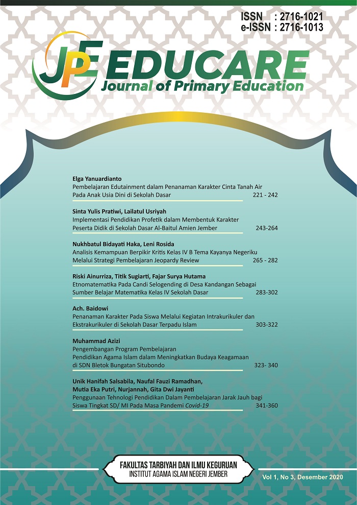 EDUCARE: Journal of Primary Education